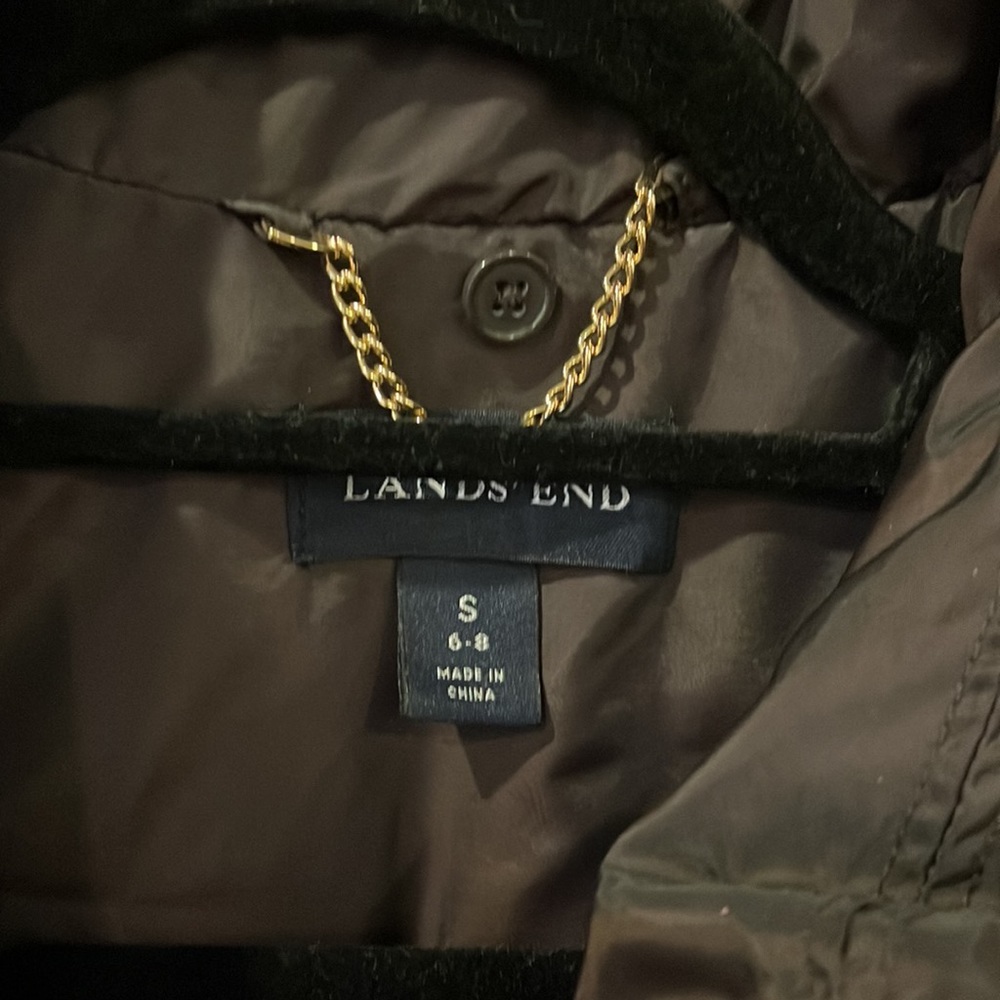 Lands End. S. 6-8. Brown puffer vest. Like new! make an offer - Picture 4 of 7